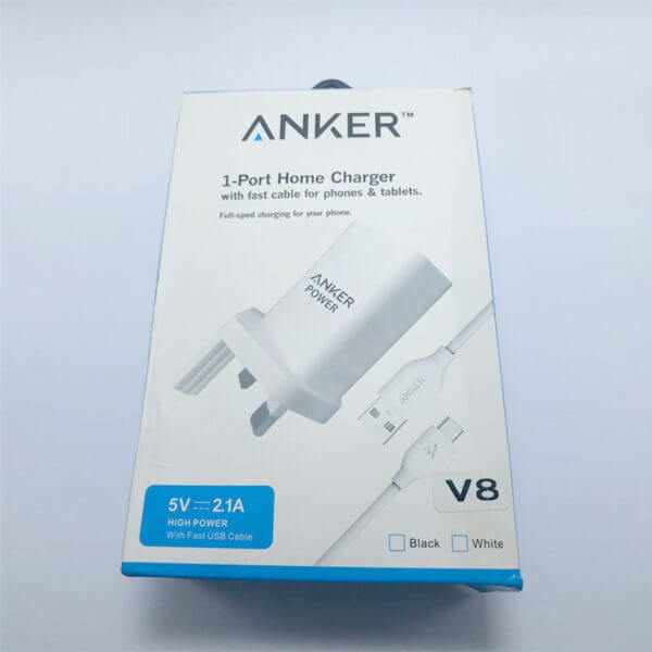 Anker 1-Port Home Charger With Fast Data Cable