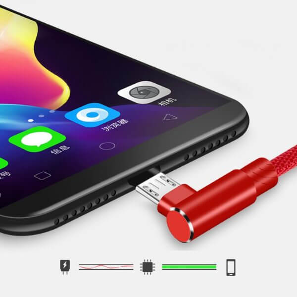 L-Shape 90 Degree Android Fast Charging Data Cable (3)