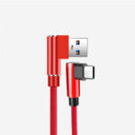 L-Shape 90 Degree Type-C Fast Charging Data Cable